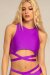 Paradise Chick Miami Top Incrociato Grape S