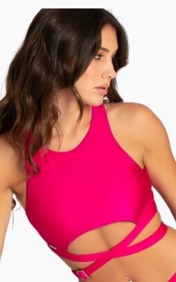 Paradise Chick Miami Top Incrociato Berry S