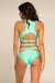 Paradise Chick Miami Top Incrociato Lime XS