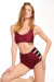 Paradise Chick Shorts a Vita Alta Cherry Strisce