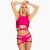 Paradise Chick Miami Shorts Giarrettiera Berry XS