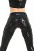 Paradise Chick Leggings Superhero Sticky V-String Leopardato Nero XL