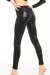 Paradise Chick Leggings Superhero Sticky V-String Zebra Nero XS