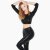Paradise Chick Leggings Superhero Sticky Vita Alta Leopardato Nero