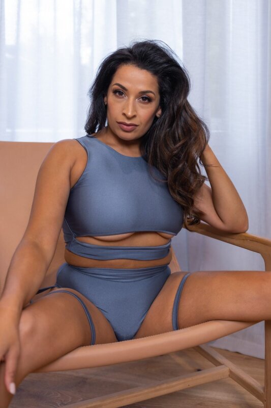 AMBR Designs Slip Canotta Acciaio S