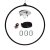 PoleSports Cerchio Aereo Ø 26,9 mm Set Completo "Starter" con Fettuccia Adesiva