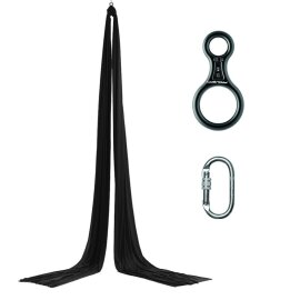PoleSports Tessuto Aereo incl. Connettore Figure 8 e Moschettone