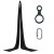 PoleSports Tessuto Aereo incl. Connettore Figure 8 e Moschettone