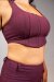 Off the Pole Top Corto Denim Blush L