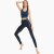 Paradise Chick Leggings Superhero Sticky Vita Alta Leopardato Denim Blu