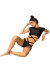 Paradise Chick Frankie Shorts Giarrettiera Nero