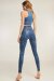 Paradise Chick Canotta Superhero Sticky Dusty Blu L
