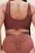 Lunalae Top Gaby Senza Cuciture Marrone M