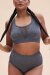 Lunalae Leah Shorts a Vita Alta Senza Cuciture Grigio M