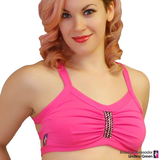 PoleFit Top Bondage XS Rosa shocking