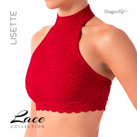Dragonfly Top Lisette Pizzo Rosso XS