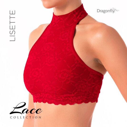Dragonfly Top Lisette Pizzo Rosso S