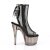 Pleaser ADORE-1018MSHT Stivaletti con Plateau Rete Fumo Nero