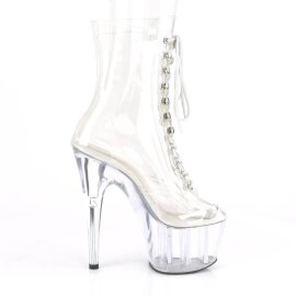 Pleaser ADORE-1020C Stivaletti con Plateau Trasparente