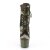 Pleaser ADORE-1020CAMO Stivaletti con Plateau Mimetico Verde
