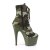 Pleaser ADORE-1020CAMO Stivaletti con Plateau Mimetico Verde