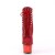 Pleaser ADORE-1020CHRS Stivaletti con Plateau Strass Cromato Rosso
