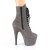 Pleaser ADORE-1020FS Stivaletti con Plateau Camoscio Sintetico Grigio