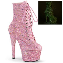 Pleaser ADORE-1020GDLG Stivaletti con Plateau Glitter...