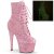 Pleaser ADORE-1020GDLG Stivaletti con Plateau Glitter Rosa Chiaro