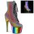 Pleaser ADORE-1020RC-REFL Stivaletti con Plateau Riflesso Cromato Multicolore