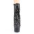 Pleaser ADORE-1020SPLAT Stivaletti con Plateau Ologramma Velluto Multicolore