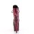 Pleaser ADORE-1020SPWR Stivaletti con Plateau Pitonato Rosa