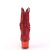 Pleaser ADORE-1029CHRS Stivaletti con Plateau Strass Cromato Rosso