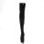 Pleaser ADORE-3008 Stivali Sopra Il Ginocchio Con Plateau Camoscio Sintetico Nero