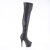 Pleaser ADORE-3011 Stivali Sopra Il Ginocchio Con Plateau Similpelle Nero