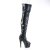 Pleaser ADORE-3011HWR Stivali Sopra Il Ginocchio Con Plateau Holo Nero