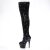 Pleaser ADORE-3020 Stivali Sopra Il Ginocchio Con Plateau Paillettes Nero