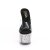 Pleaser ADORE-701CG Mules con Plateau Glitter Trasparente Argento