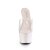 Pleaser ADORE-701HMG Mules con Plateau Glitter Trasparente Rosa Chiaro