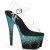 Pleaser ADORE-708SS Sandali con Plateau Glitter Trasparente Turchese