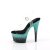 Pleaser ADORE-708SS Sandali con Plateau Glitter Trasparente Turchese
