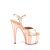 Pleaser ADORE-709HM Sandali con Plateau Ologramma Cromato Dorato Rosa