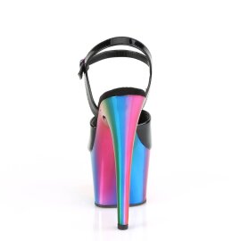 Pleaser ADORE-709RC Sandali con Plateau Vernice Nero Multicolore