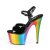 Pleaser ADORE-709RC Sandali con Plateau Vernice Nero Multicolore
