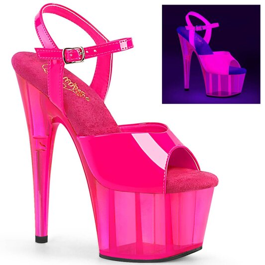 Pleaser ADORE-709UVT Sandali con Plateau Neon Rosa