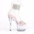 Pleaser ADORE-727RS Sandali con Plateau Strass Trasparente Rosa Chiaro