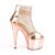 Pleaser ADORE-765RM Sandali con Plateau Rete Cromato Dorato Rosa