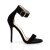 Pleaser AMUSE-10 Sandali con Plateau Velluto Nero