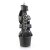 Pleaser ASPIRE-658 Sandali con Plateau Similpelle Nero