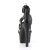 Pleaser ASPIRE-658 Sandali con Plateau Similpelle Nero